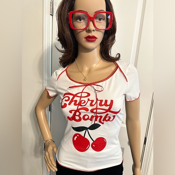 🌟HOST PICK🌟NIP-Cherry 🍒 Bomb Short Sleeve Tee - Picture 3 of 10